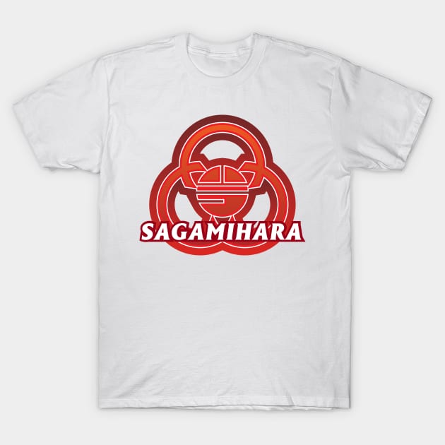 Sagamihara Municipality Japanese Symbol T-Shirt by PsychicCat